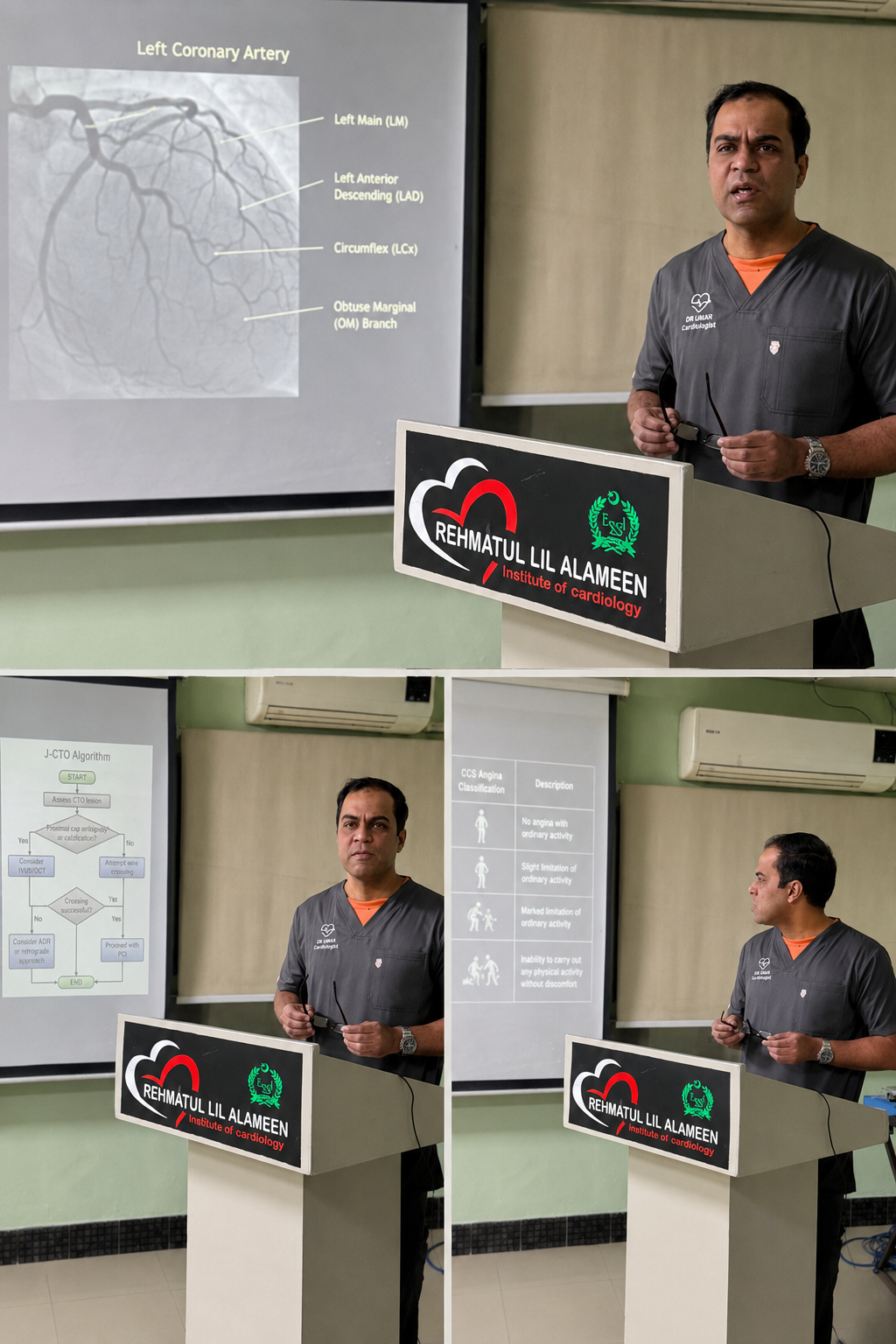 Teaching session — coronary anatomy and CTO algorithm